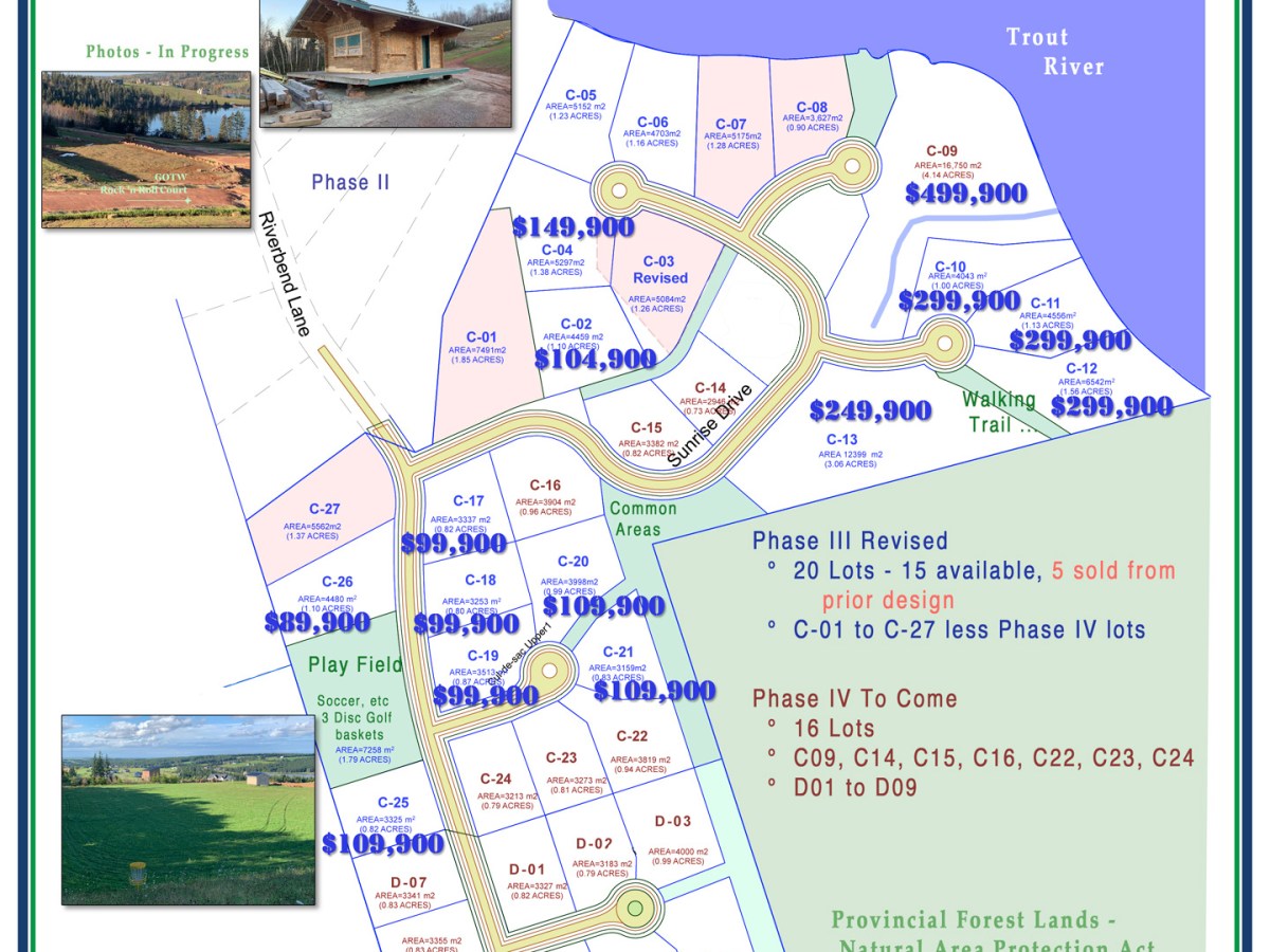 Lots Available for Sale … Finally in&nbsp;2023